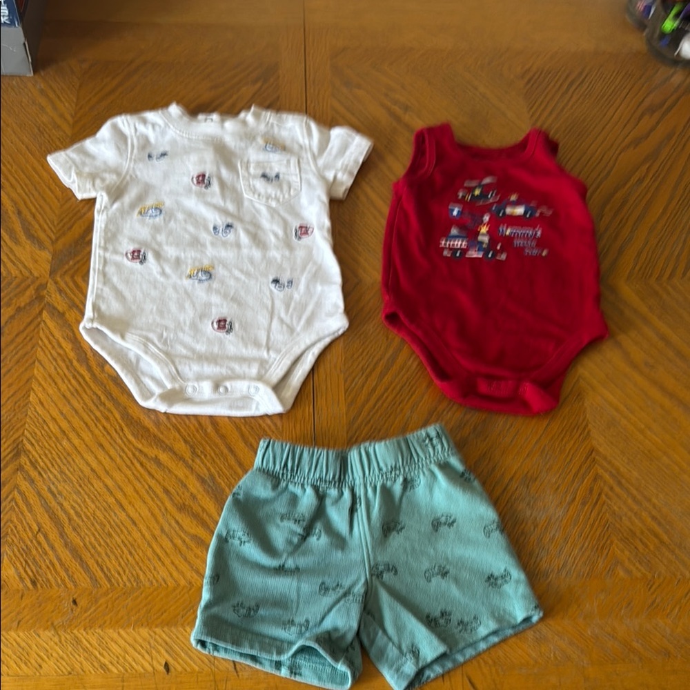 Kids' Multi-Color Bodysuit and Shorts Set